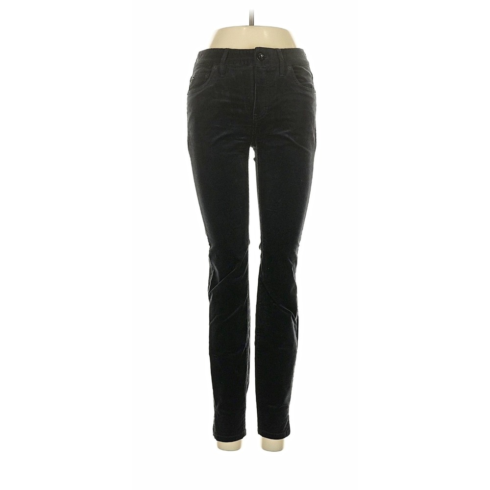 Vineyard Vines Womens Black Denim Skinny Jeans Solid Regular Size 0
